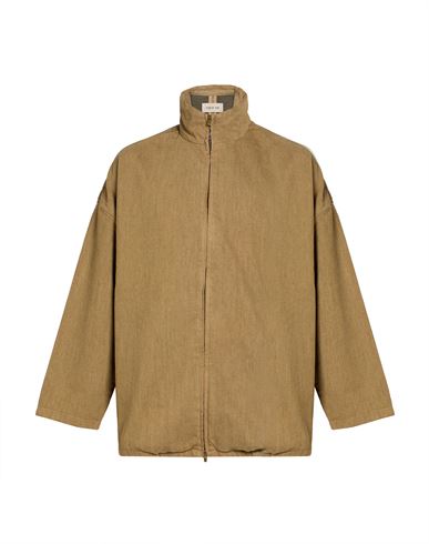 Man Denim outerwear Khaki Size S Cotton