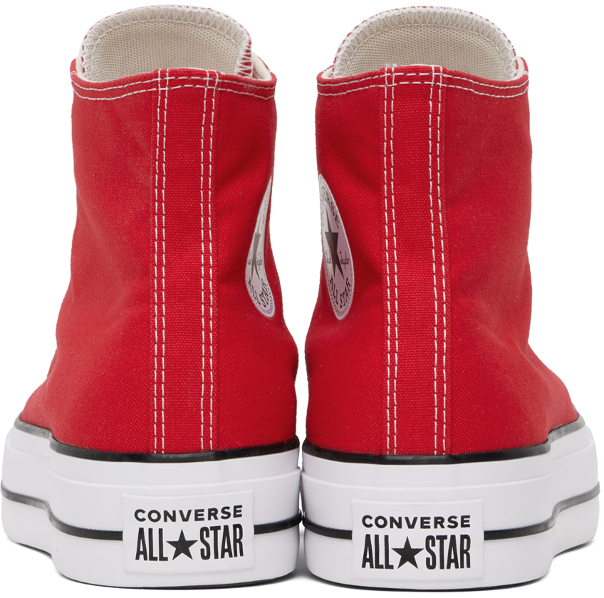 Red Chuck Taylor All Star Lift Hi Sneakers