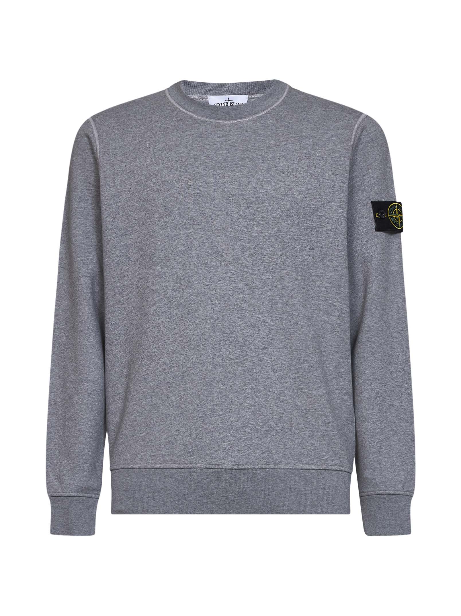 Crewneck Cotton Sweatshirt — Gray