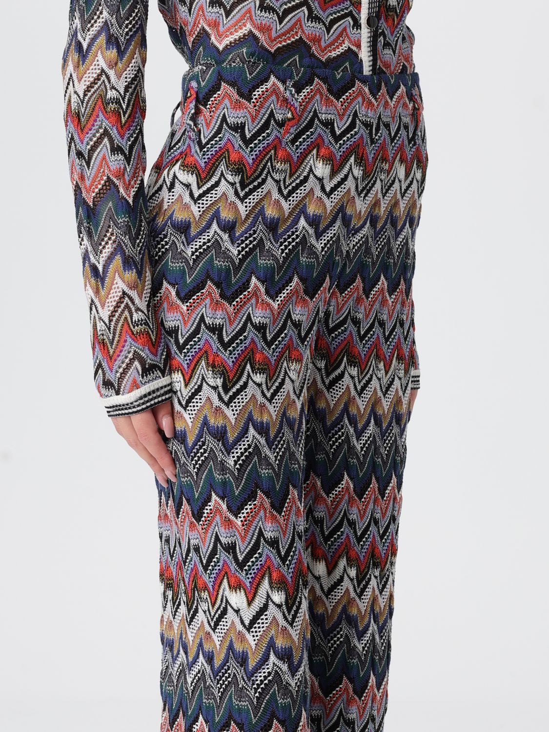 Zigzag trousers - Black