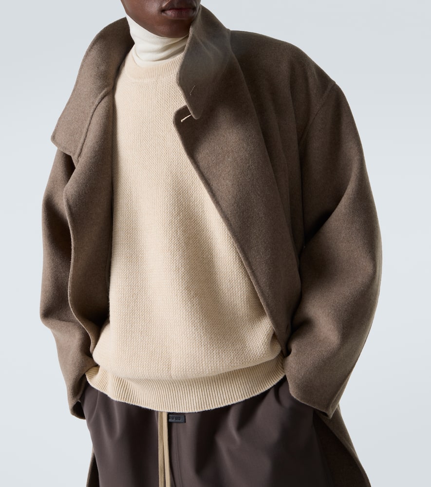 Henley virgin wool sweater