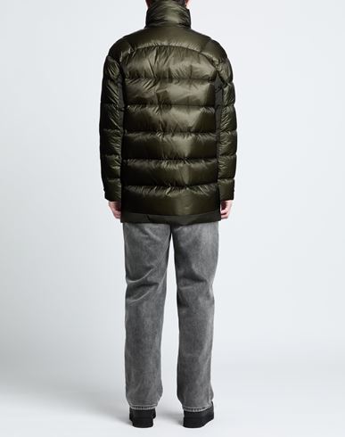 Man Puffer Dark green Size L Polyamide, Polyester, Elastane