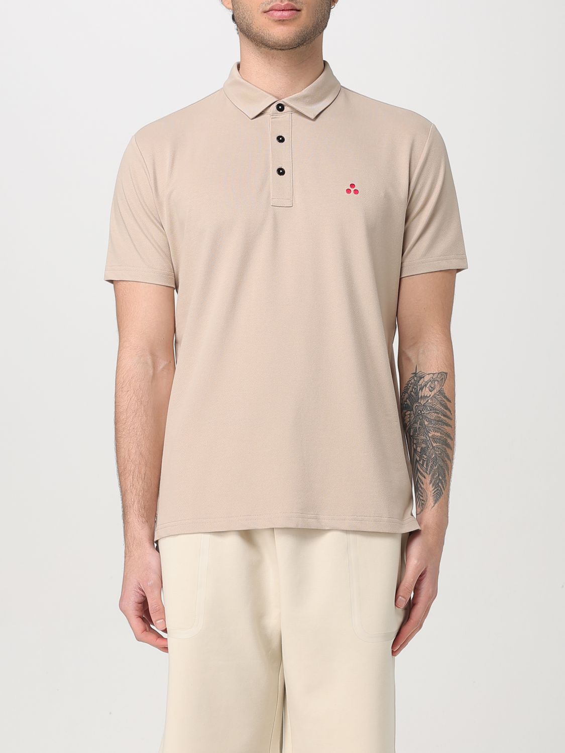 Polo Shirt Men color Beige
