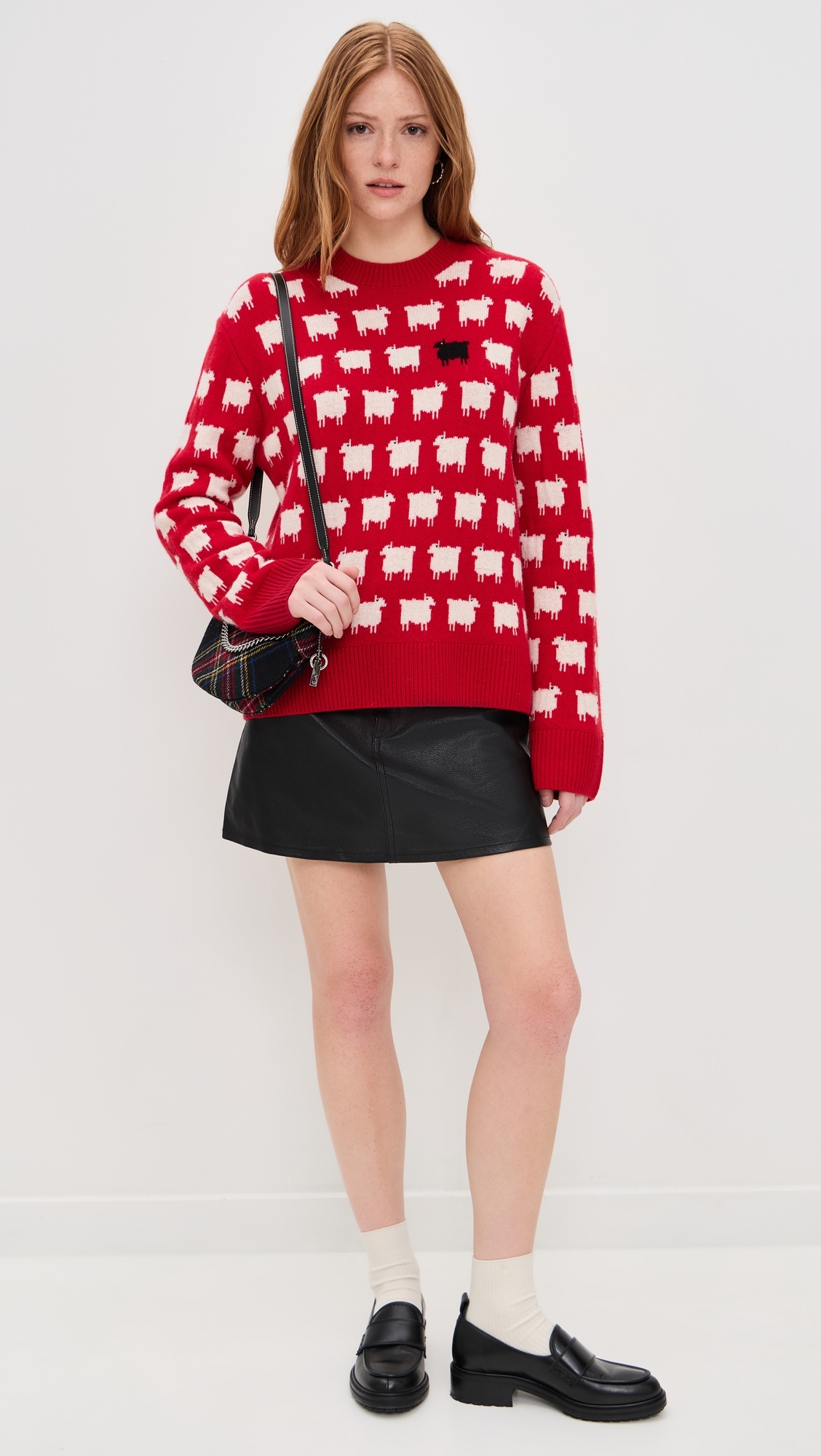 Warm & Wonderful Oversized Wool Sweater Diana Red