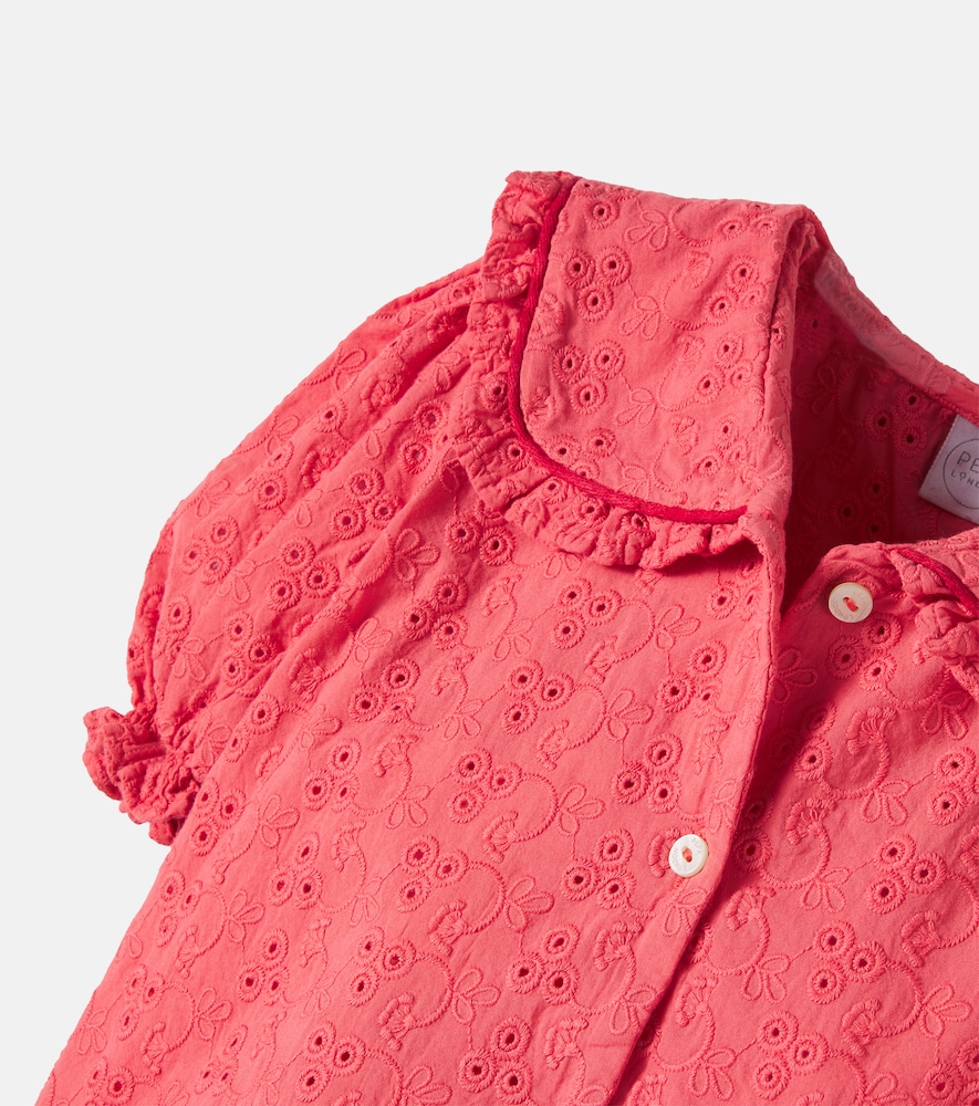 Broderie anglaise cotton blouse