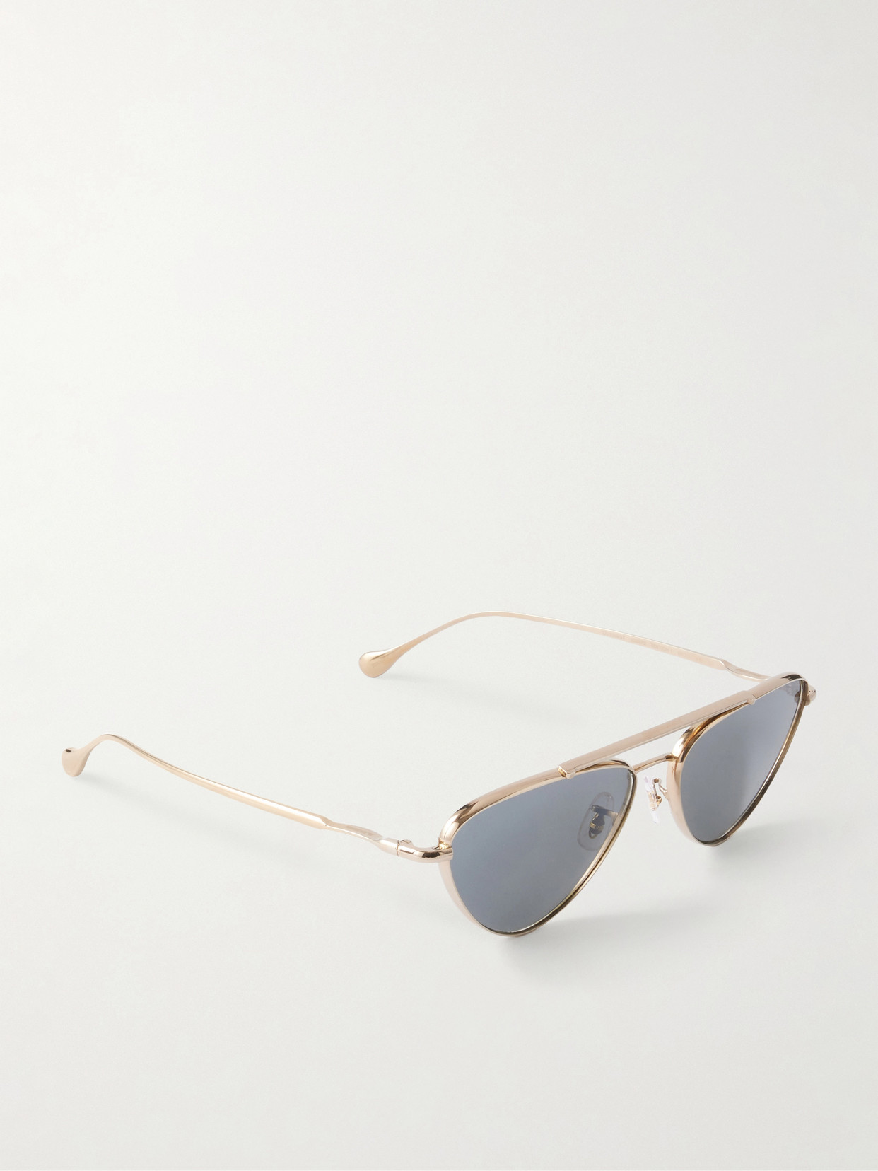 + Jil Sander Aviator-style Gold-tone Titanium Sunglasses - One size