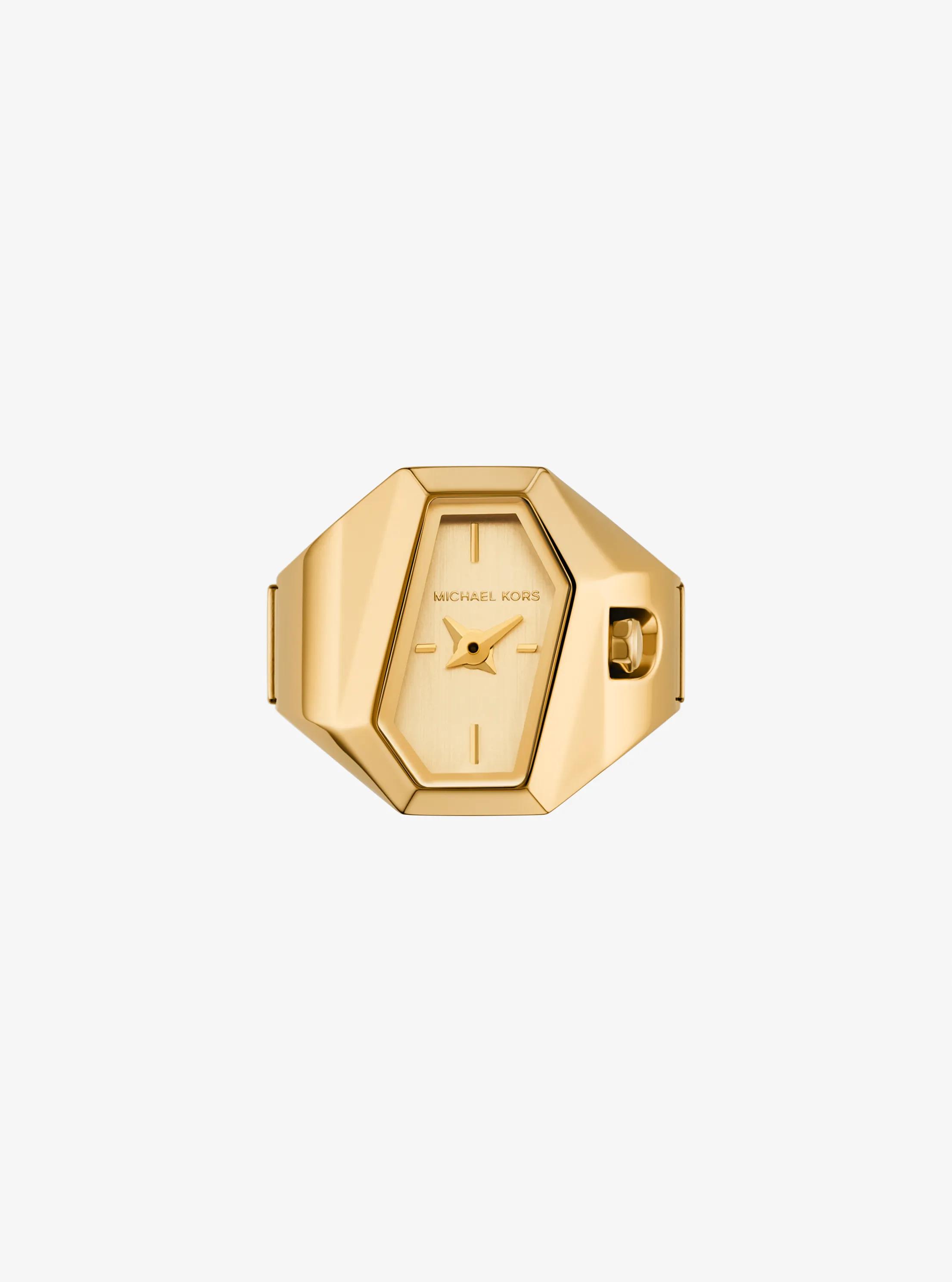 Suri Gold-Tone Ring Watch