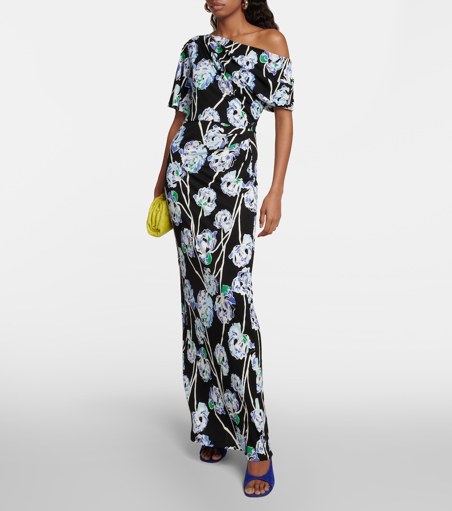 Diane von Furstenberg Wittrock floral jersey maxi dress