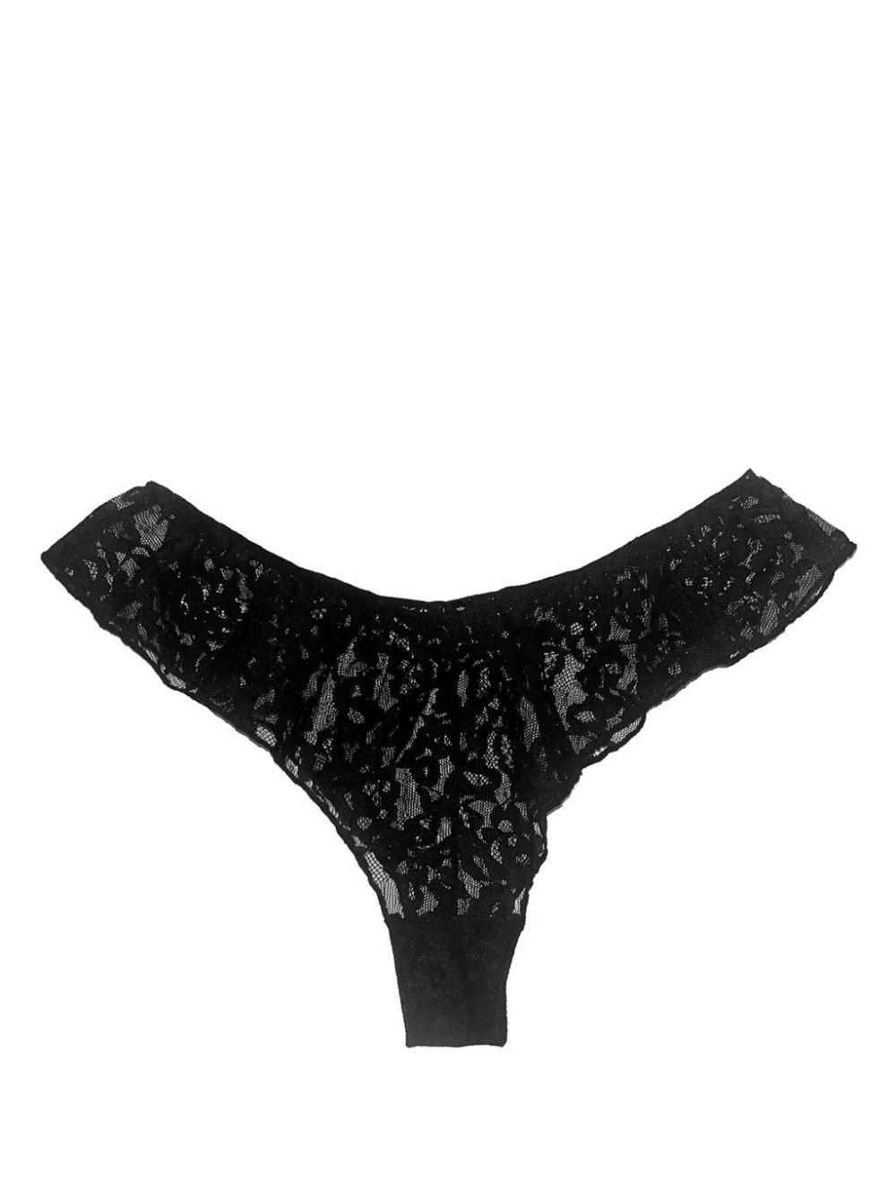 Venus lace-detailing briefs - Black