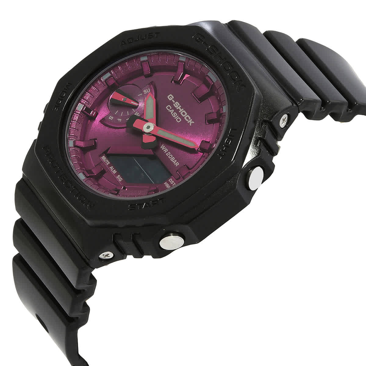 G-SHOCK Alarm World Time Quartz Analog-Digital Pink Dial Ladies Watch GMA-S2100RB-1A