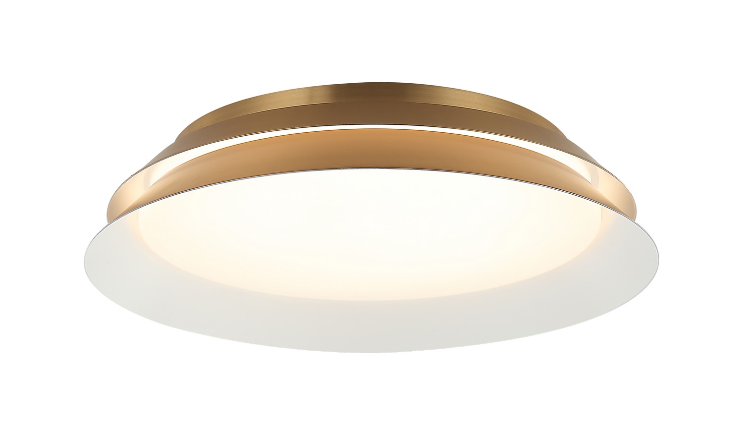 Aged Gold Brass LED Wall Sconce from the Dahlia Collection
