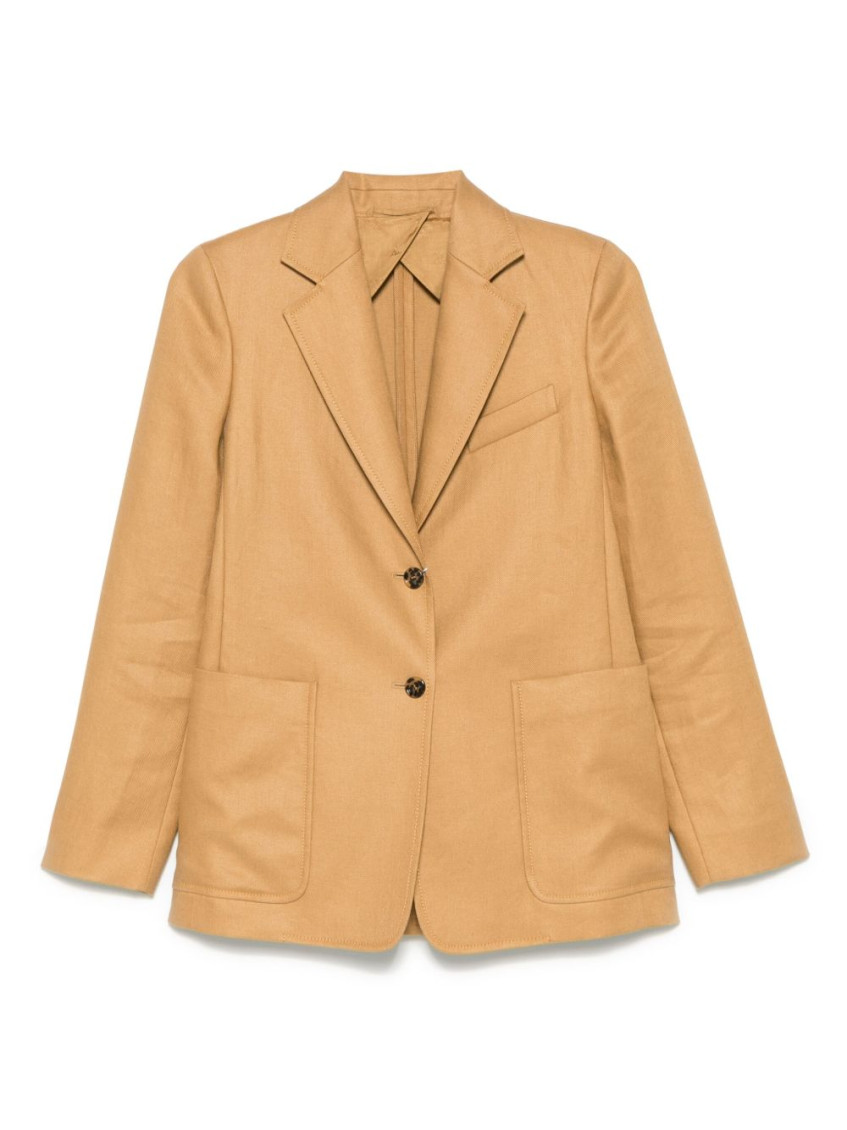 Light Brown Tailored Shoulder Blazer