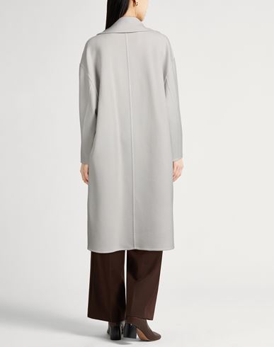 Resort Woman Coat Light grey Size 4 Virgin Wool, Polyamide