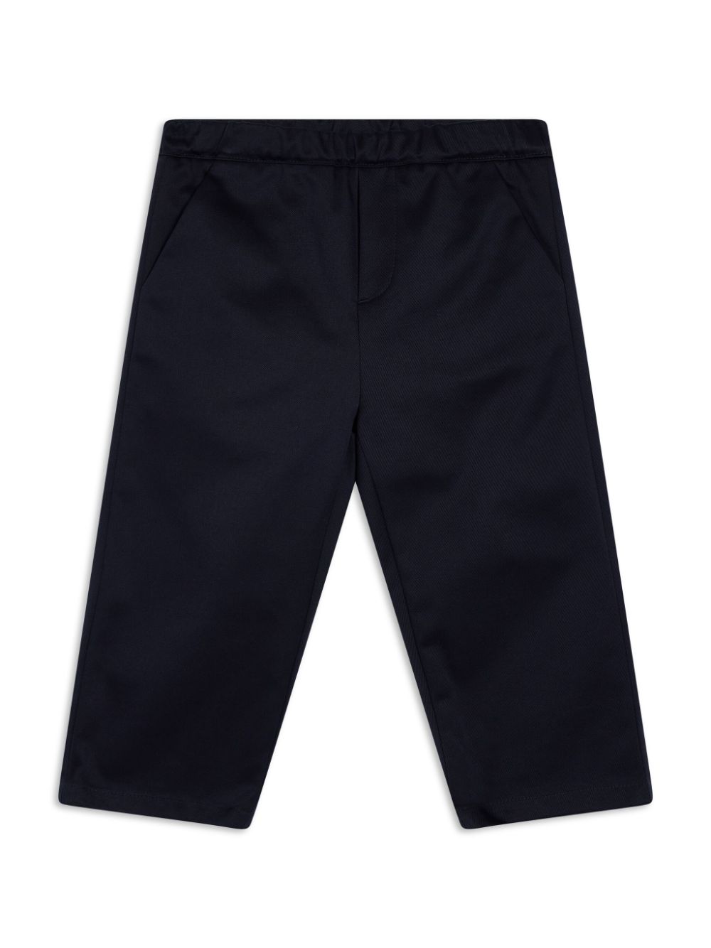 Logo-embroidered trousers - Black