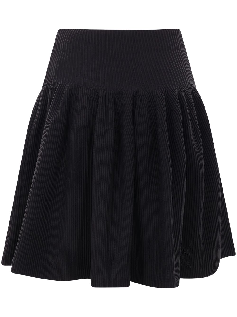 Hypha ribbed mini skirt - Black