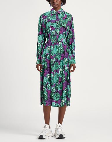Woman Midi dress Purple Size XXS Rayon, Polyester