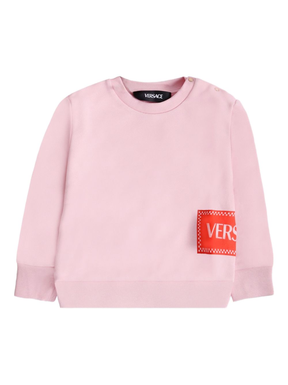Versace Kids logo-print sweatshirt - Blue