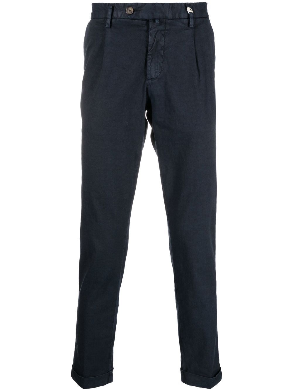 Myths mid-rise slim-cut trousers - Blue
