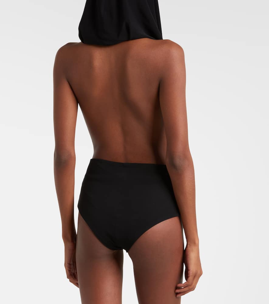 Hooded jersey bodysuit