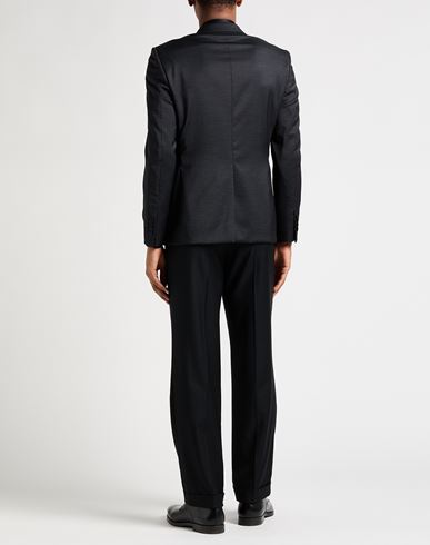 Man Blazer Charcoal Size 40 Virgin Wool, Polyester, Elastane
