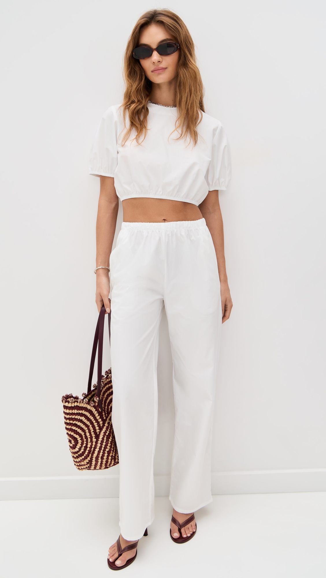 Camille Pants White