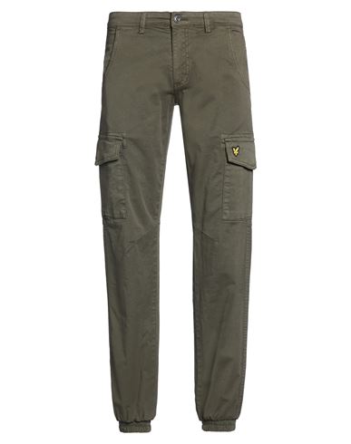 Man Pants Military green Size 29 Cotton, Elastane