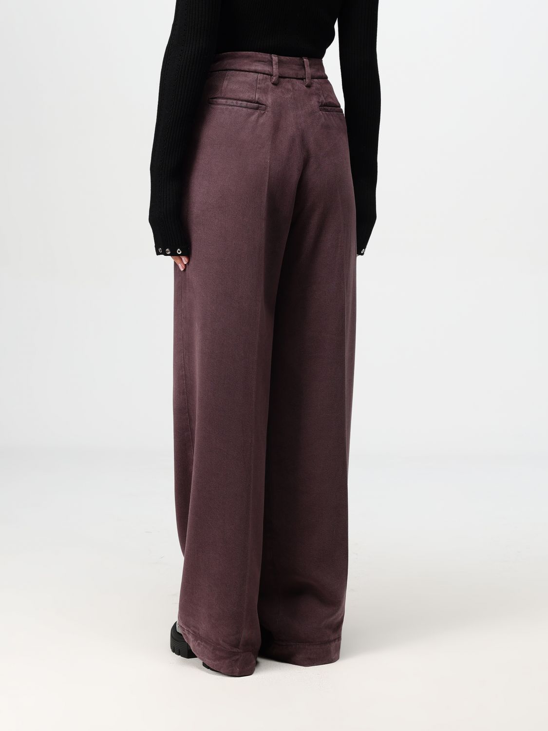 Pants Woman color Plum