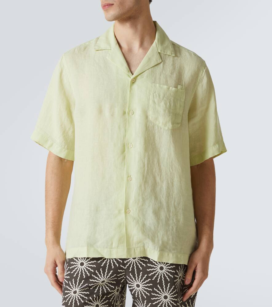 Angelo linen bowling shirt
