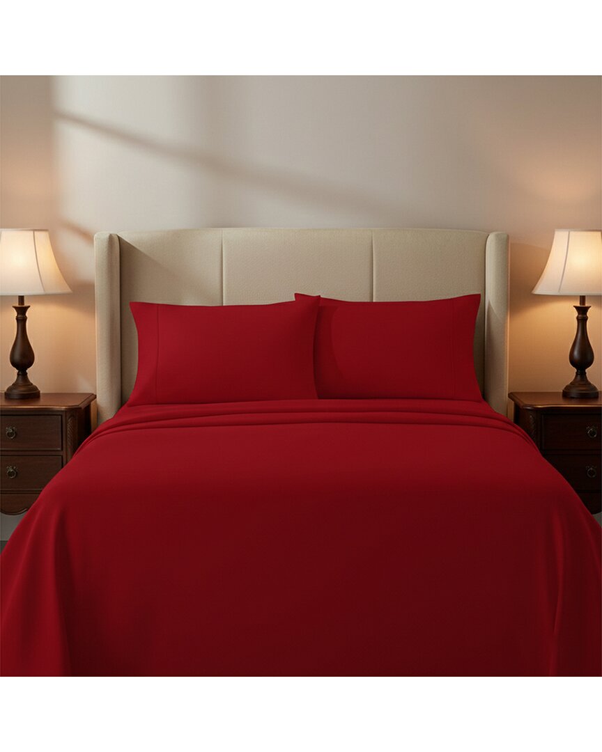 Bamboo Blend Bedsheets - Burgundy