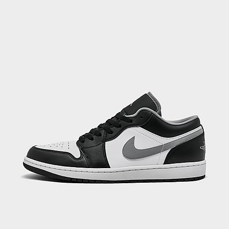 Men's Air Retro 1 Low Casual Shoes in Black/Particle Grey/White