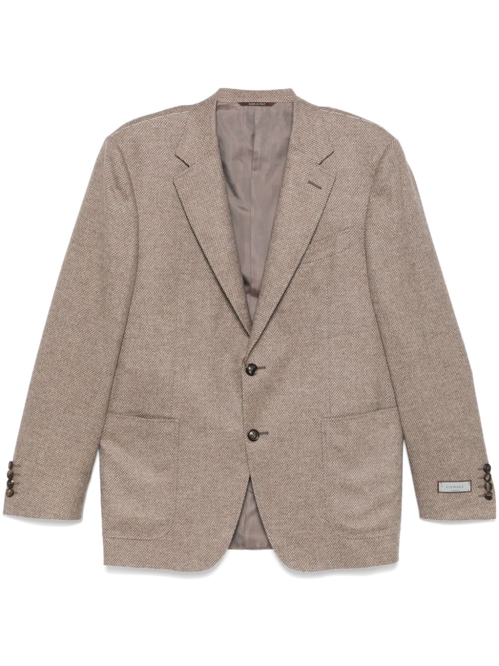 Single-breasted blazer - Brown