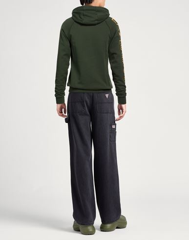 Man Sweatshirt Green Size 3XL Cotton, Polyester
