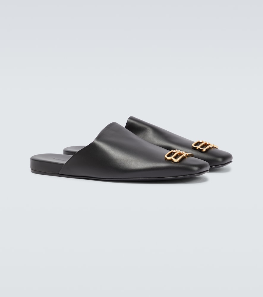Balenciaga Cosy BB leather slippers