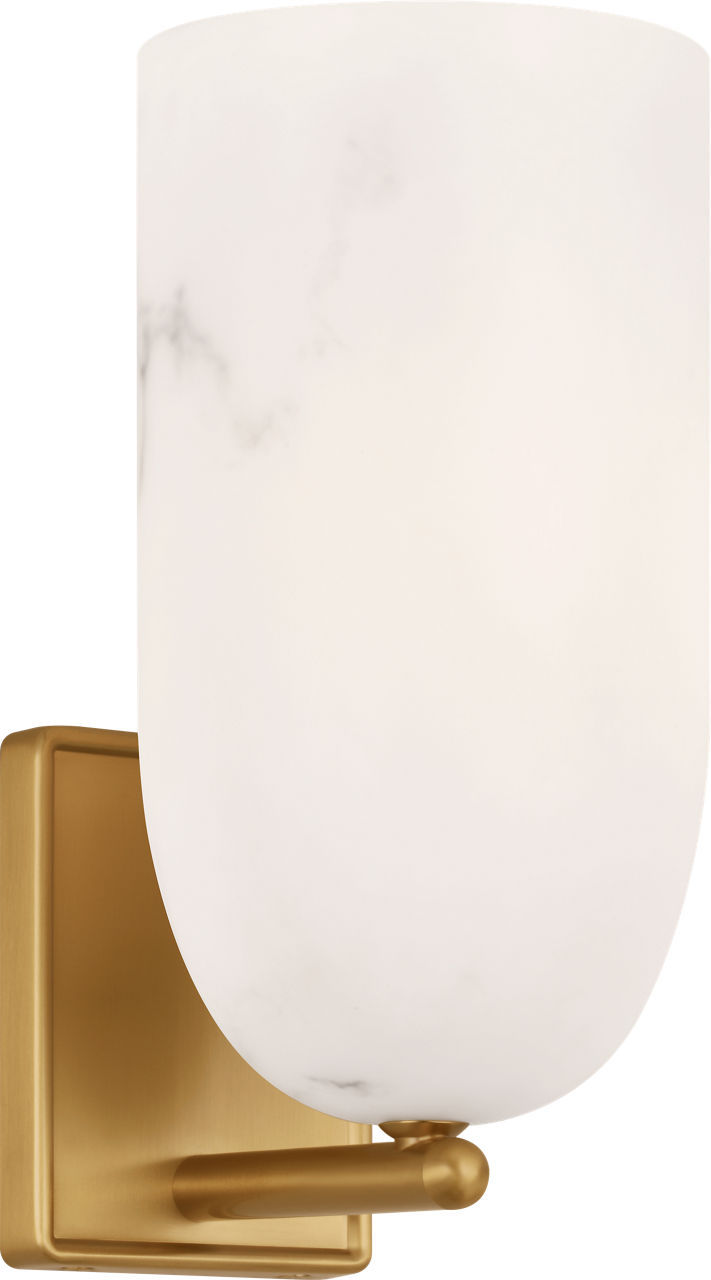 Burnished Brass | Burnished Brass Wall Sconce from the Savina Collection