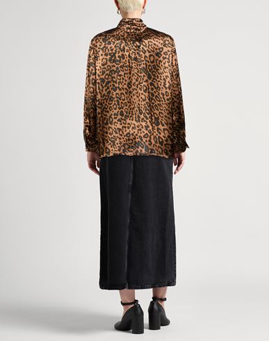 Woman Shirt Brown Size M Viscose
