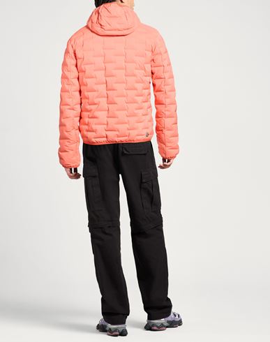 Man Puffer Orange Size 40 Polyester, Elastane