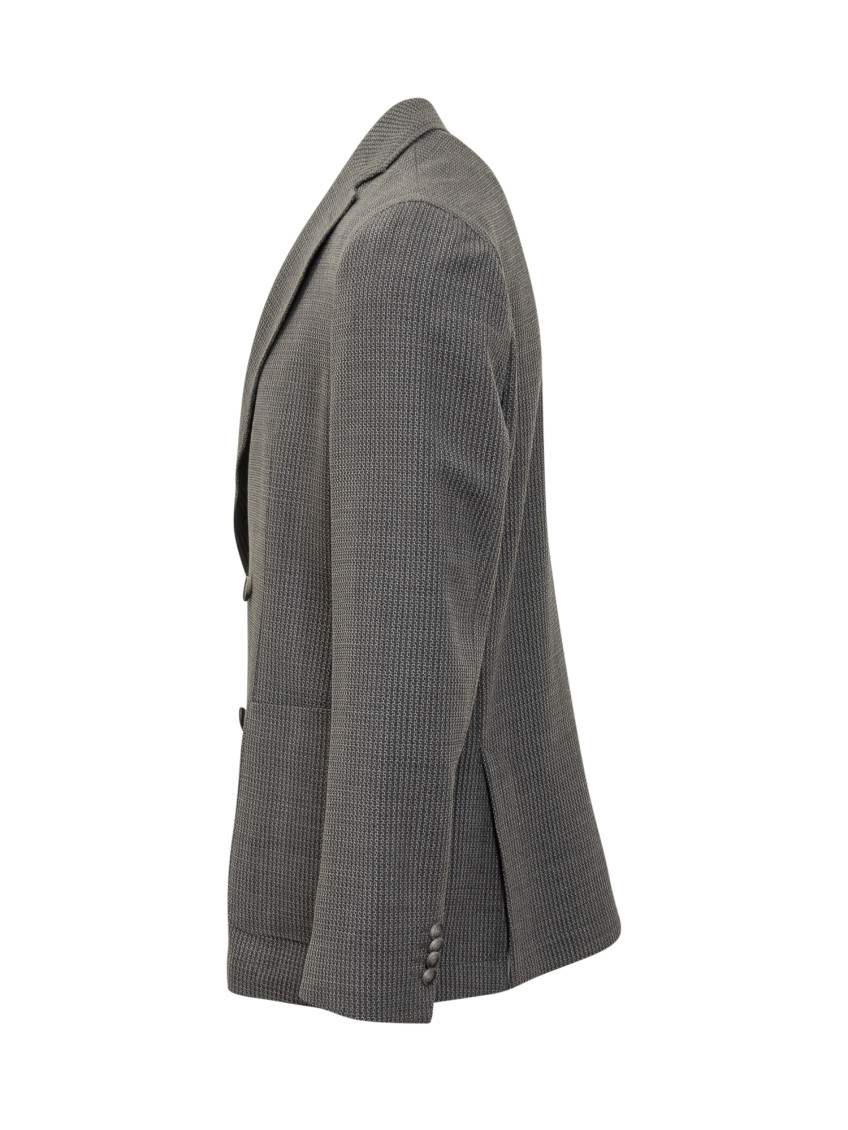 Dark Grey Textured Blazer