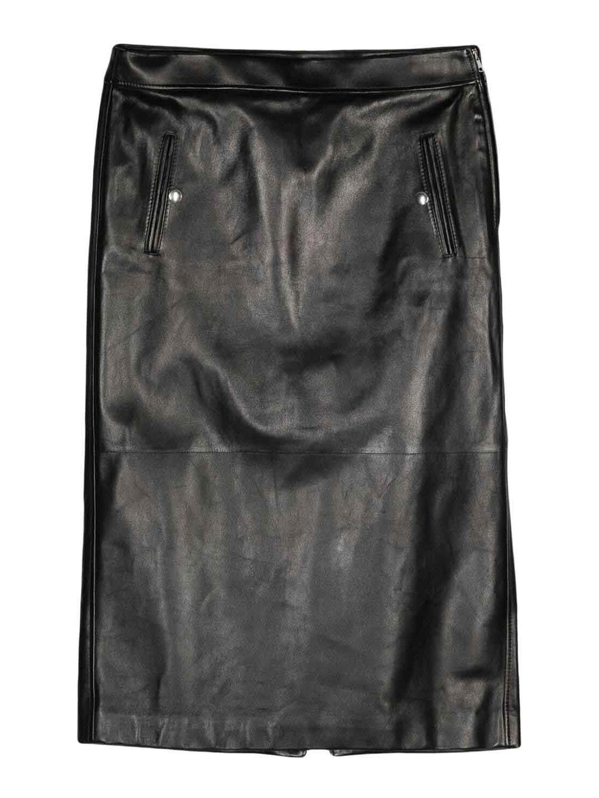 Low Waist Leather Skirt