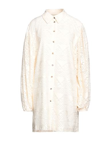 Woman Mini dress Ivory Size M Polyester