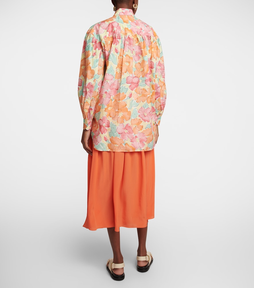 Floral cotton shirt