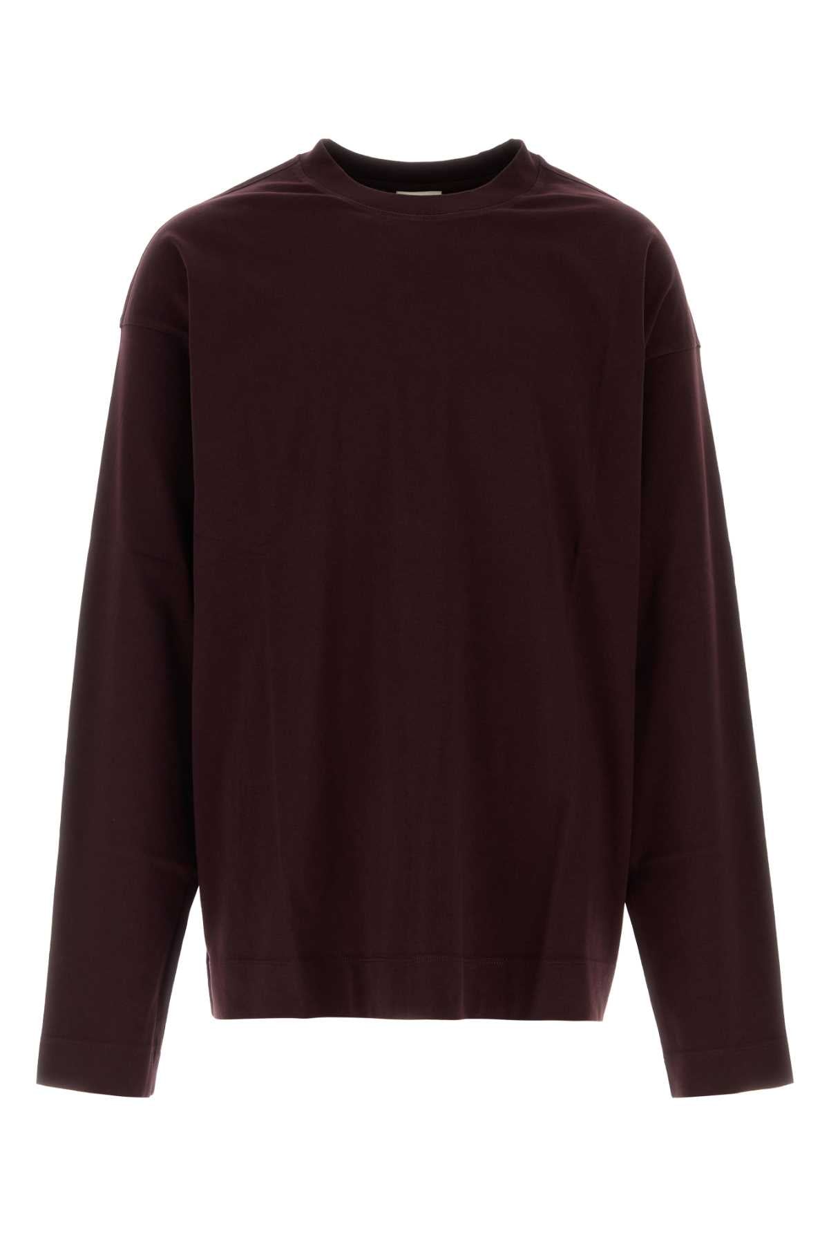 Cotton Oversize T-Shirt — Burgundy