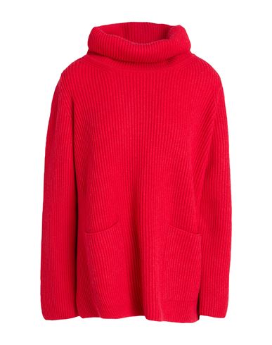 Woman Turtleneck Red Size XL Cashmere