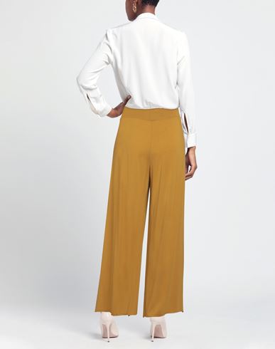 Labo. art Woman Pants Mustard Size 0 Cotton, Elastane