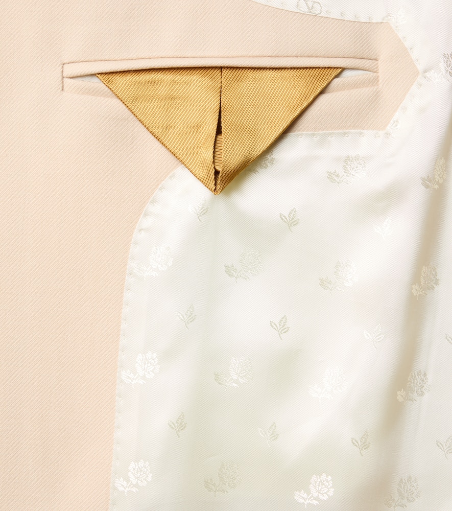 Virgin wool gabardine blazer