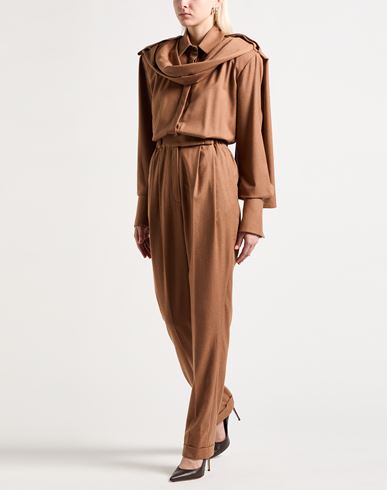 Woman Jumpsuit Camel Size XS Wool