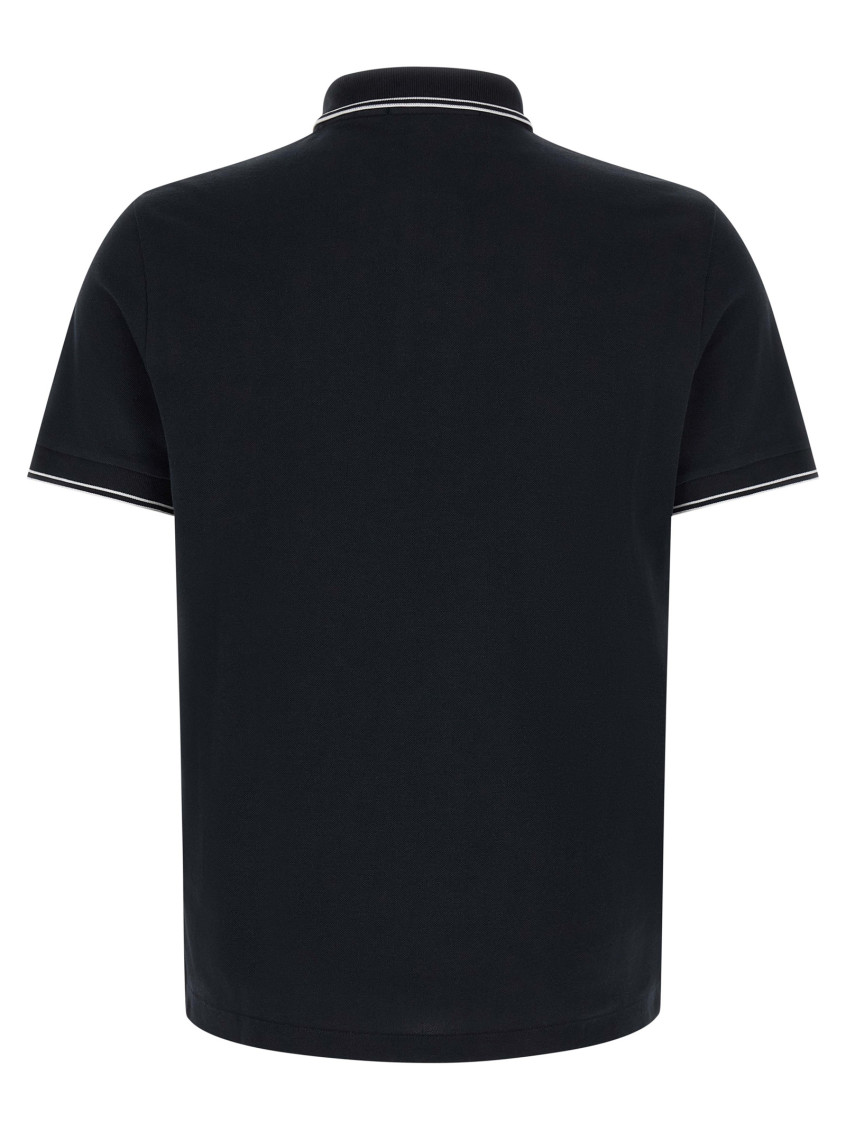 Stone Island - contrast trim polo collar short sleeve top