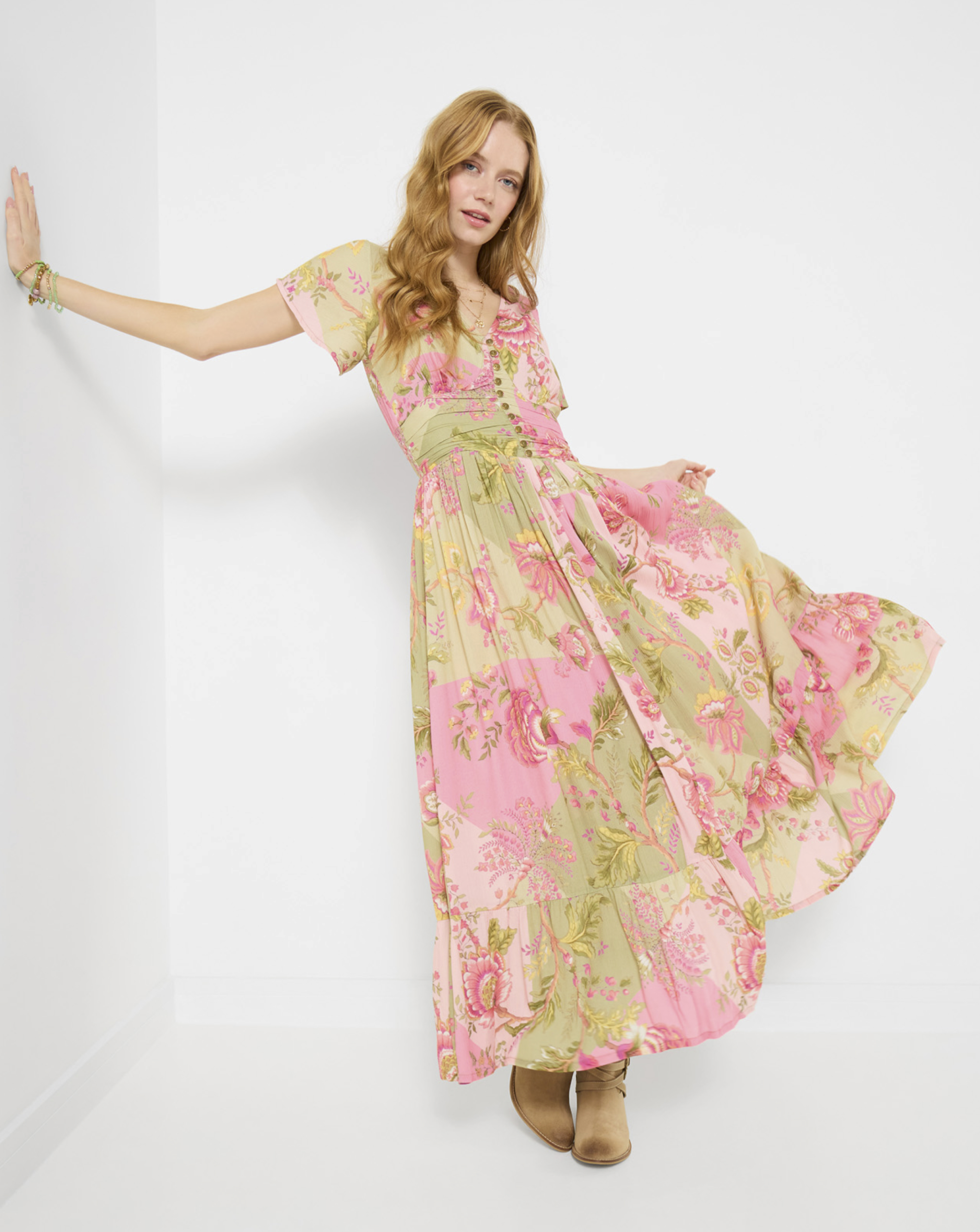 JB Prettiest Patchwork Print Dre