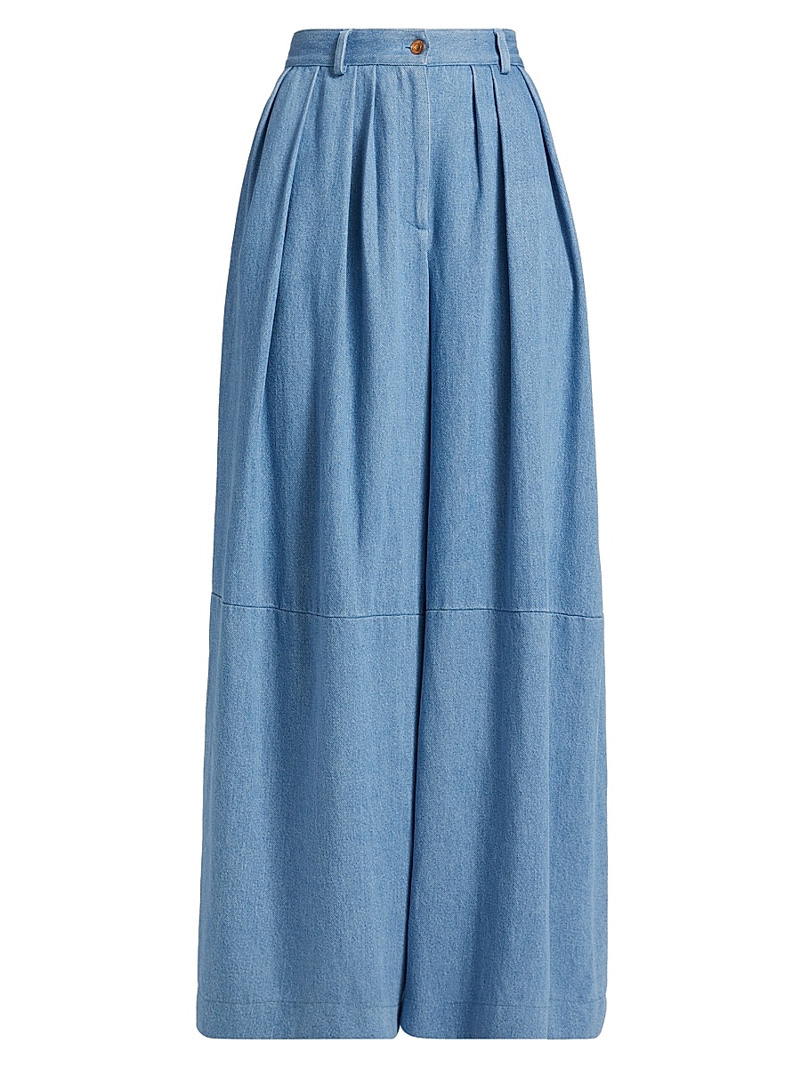 Women's Just A Pinch Stona Denim Flared Pants - Washed Indigo