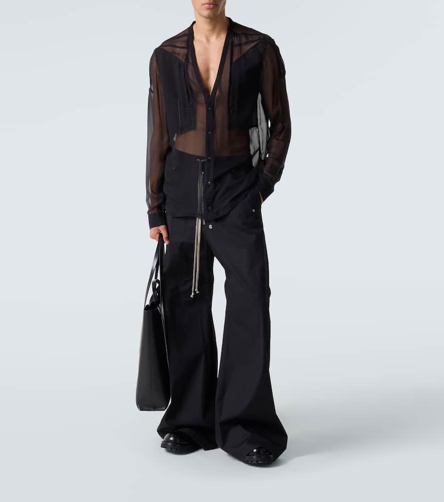 Sheer silk shirt
