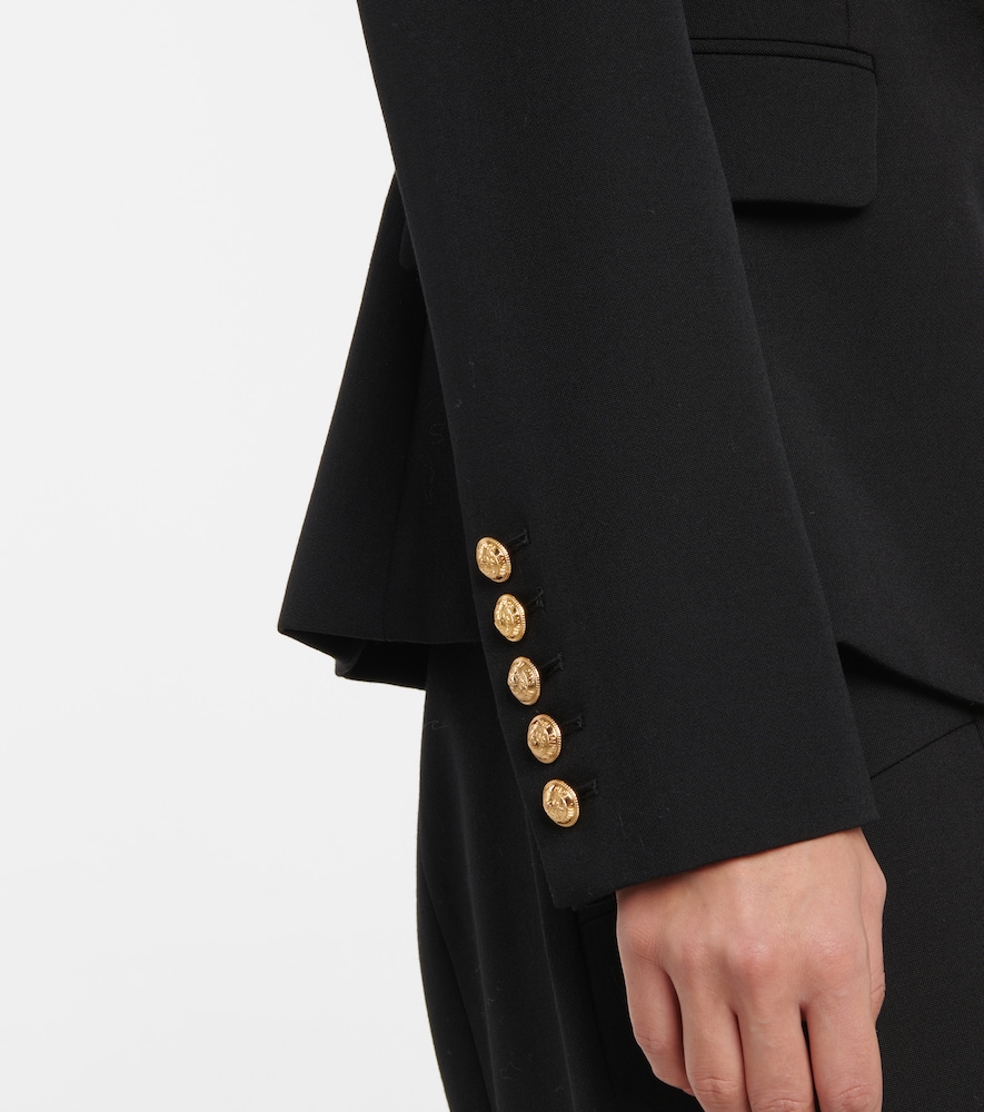 Double-breasted wool blazer